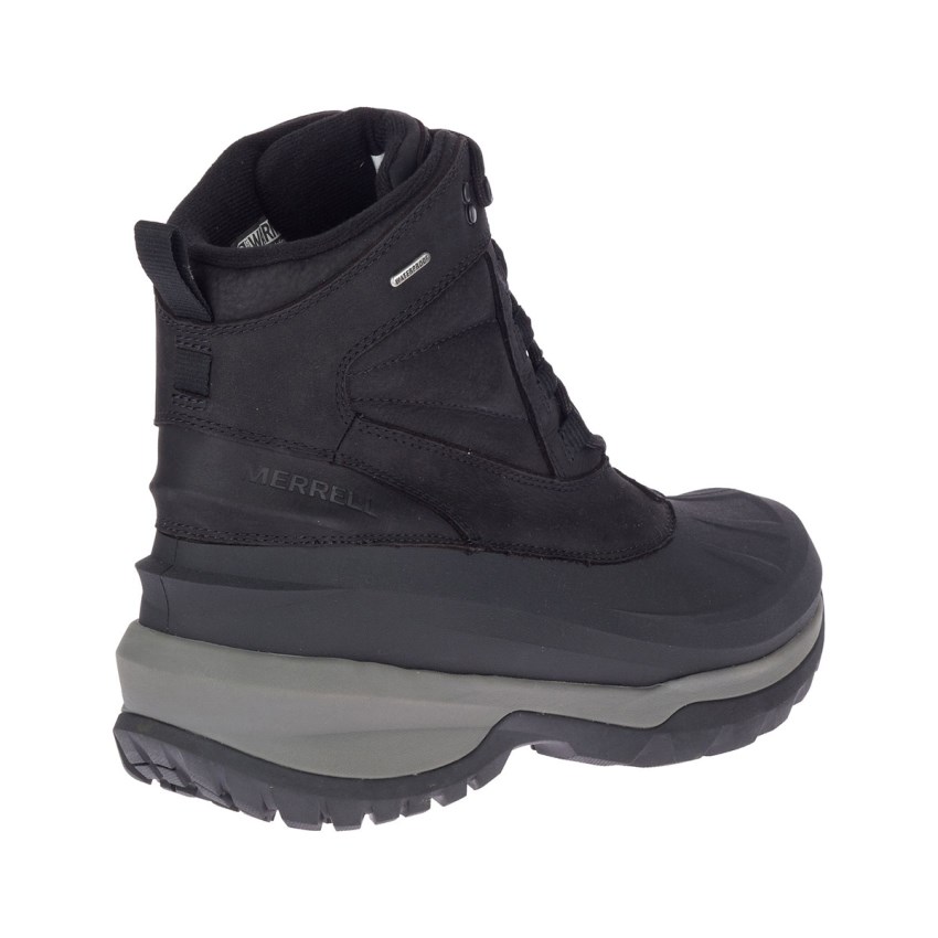 Bottes Merrell Thermo Slush Mid Shell Waterproof Noir Homme | M.S.JMUI